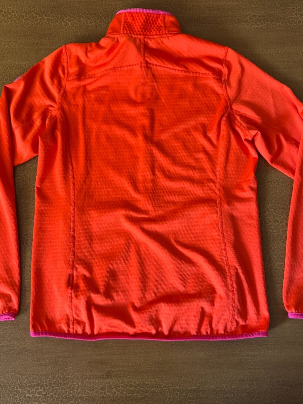 Helly Hansen Full Zip Bright Orange with Pink Trim Jacket - Size Medium - Picture 6 of 6